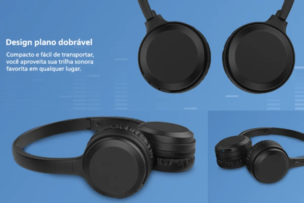 Design do Headphone Philips Bluetooth