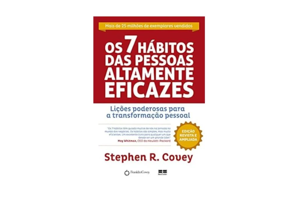 Capa do livro Os 7 Hábitos das Pessoas Altamente Eficazes, de Stephen R. Covey.