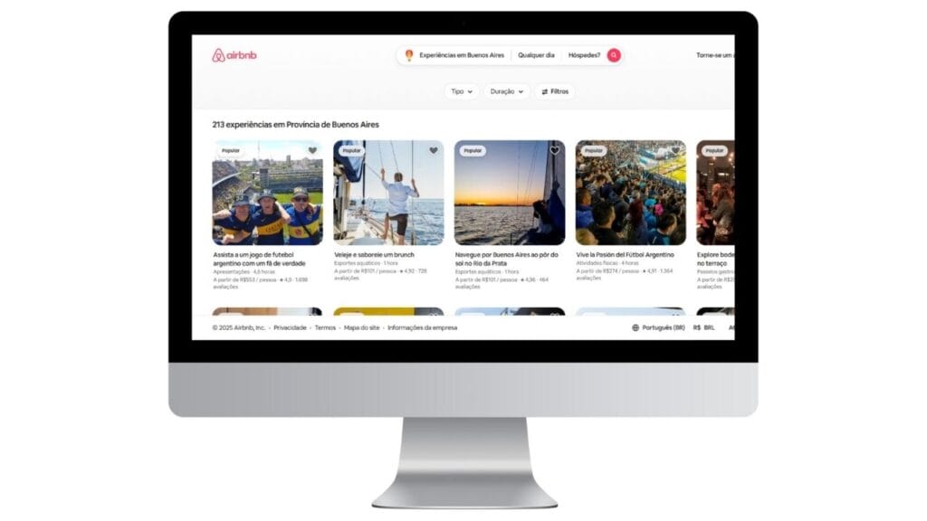 Sites para ganhar dinheiro: Airbnb para Experiências