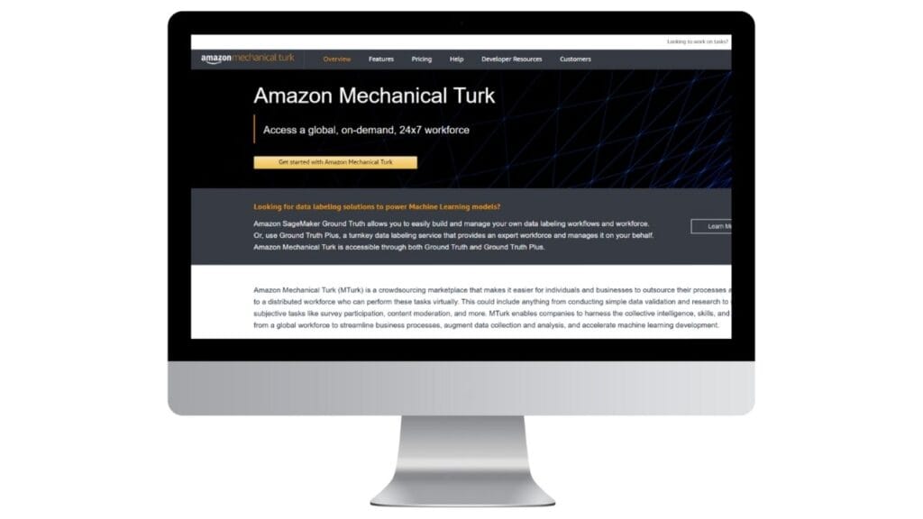 Sites para ganhar dinheiro: Amazon Mechanical Turk (MTurk)