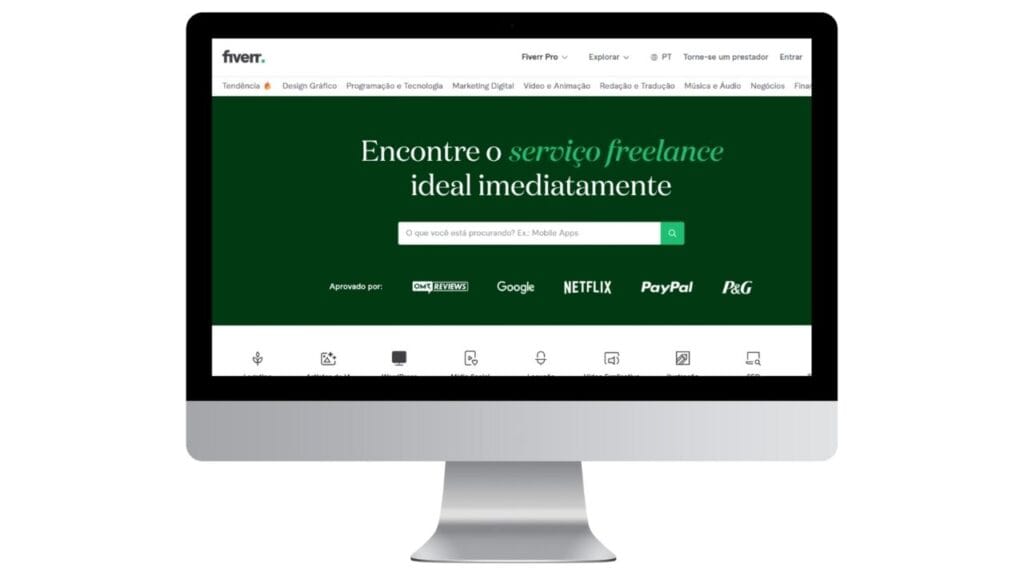Sites para ganhar dinheiro: Fiverr