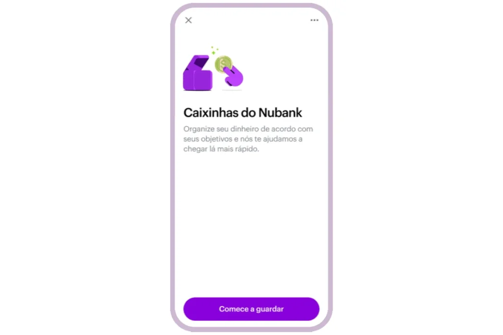 Como criar caixinhas do Nubank.