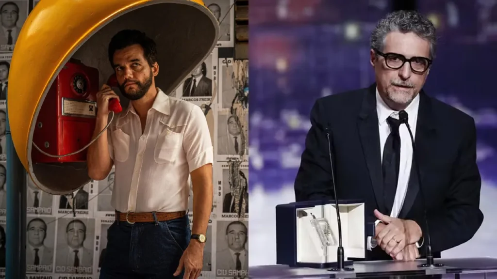 Wagner Moura e Kleber Mendonça Filho, protagonista e diretor do filme O Agente Secreto